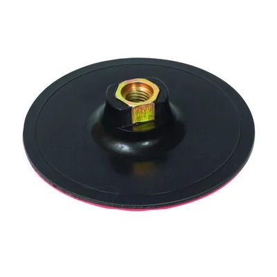 Gumitányér tépőzáras 150 mm. M14 + adapter fúrógéphez 8 mm. FESTA