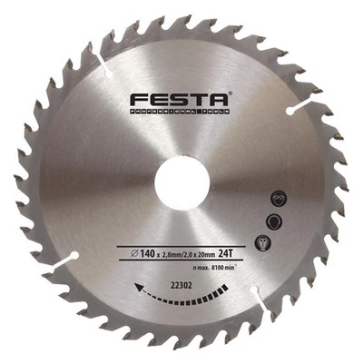Körfűrész tárcsa vidia lappal TCT 125x22 mm 40 fog FESTA
