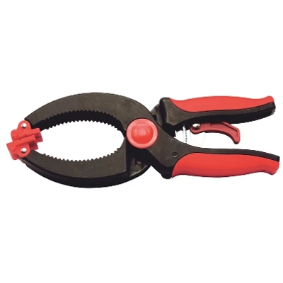 Szorító csipesz racsmis 9^ 230 mm. műanyag