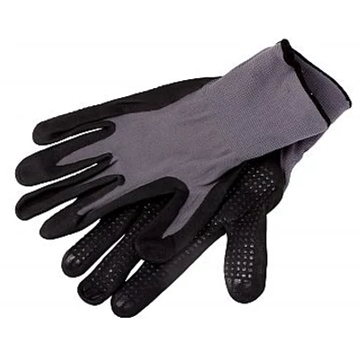 Nylon kesztyű nitril áztatás PVC PÖTTYÖKKEL