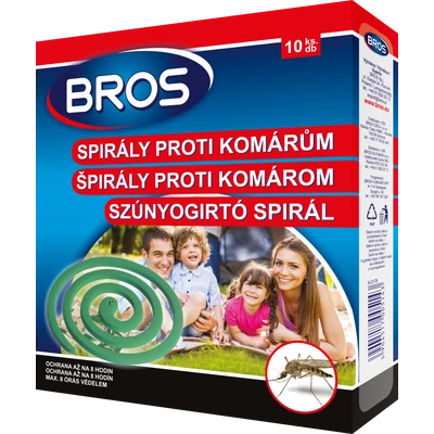Bros Szúnyogirtó és riasztó spirál 10/db