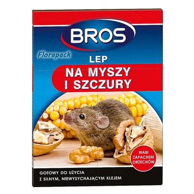 Bros egérfogó ragasztós lap mogyoró
