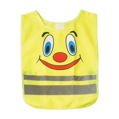 FÉNYVISSZAVERŐS SÁRGA LÁTHATÓSÁGI MELLÉNY  GYEREK