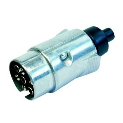 Elektromos utánfutó csatlakozó dugvilla 7 pólusú fém