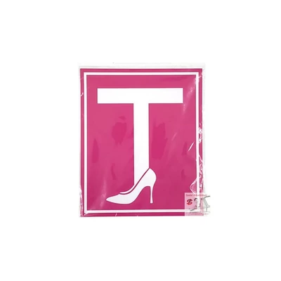 Tanuló vezető T betű mágnes  rózsaszín