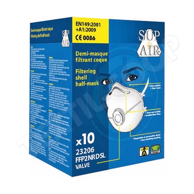 SupAir FFP2 szelepes pormaszk(10darab/doboz)