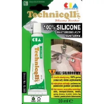 Technicoll - szaniter szilikon, színtelen, 20ml