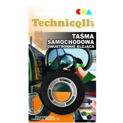 Technicoll - Kétoldalú autós ragasztó szalag, 1,5 m * 19 mm