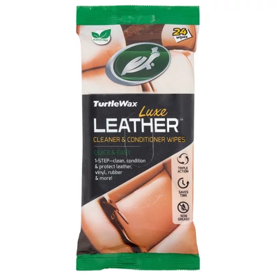 Turtle Wax bőrápoló-tisztitó kendő, 24 db/tasak