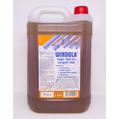 Windola - Vágó, fúró, üregelő olaj, 5 literes