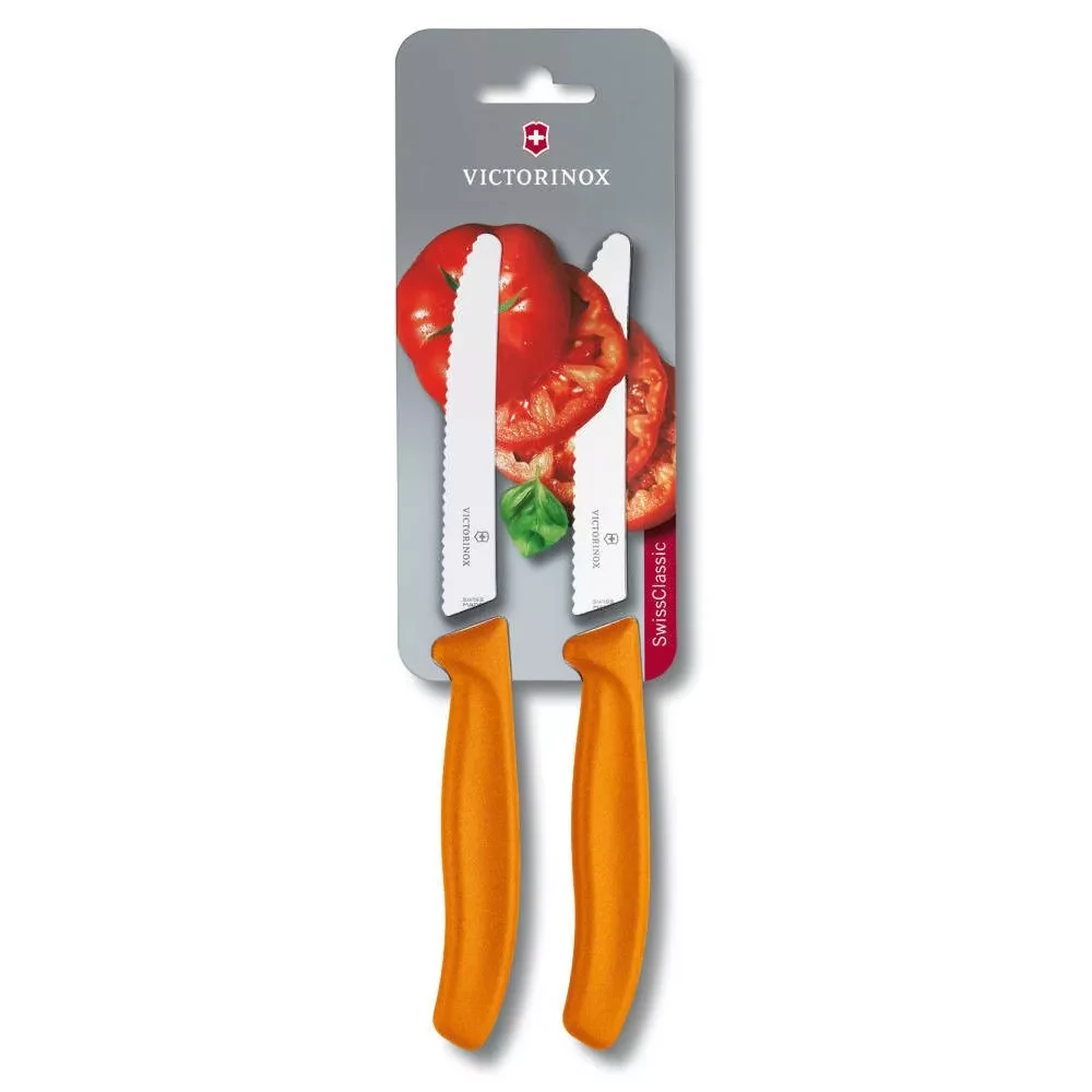 Victorinox Swiss Classic Reggelizőkés Recés Narancs 2 db