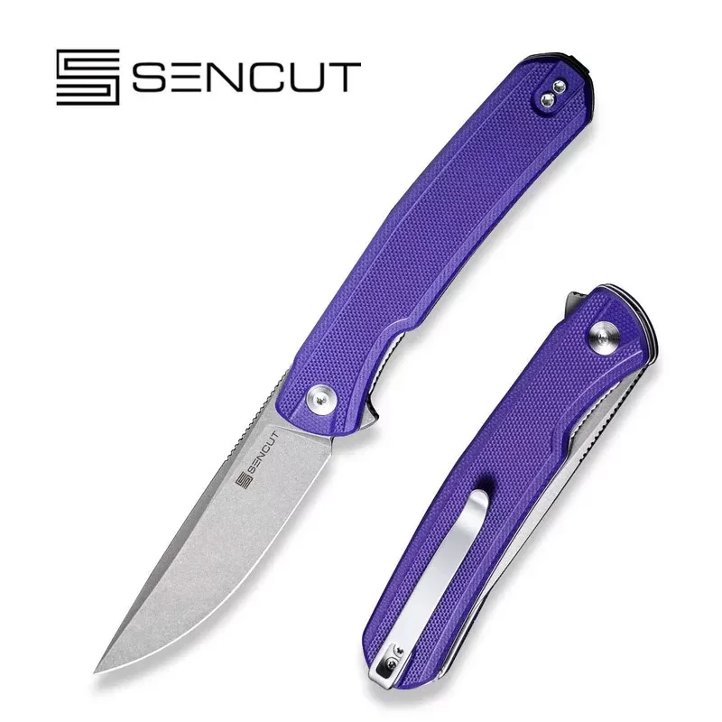 Sencut Scitus zsebkés D2 penge  lila G-10 markolat