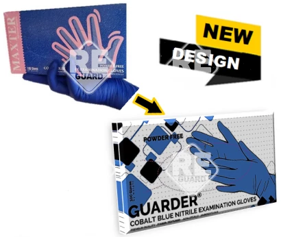 Guarder (MAXTER) Nitril kobaltkék púdermentes vizsgálókesztyű 100db-os L-es méret