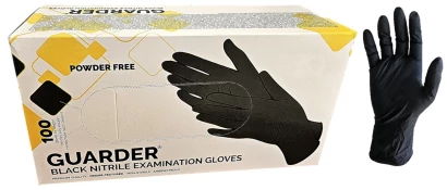 GUARDER® (MAXTER) Nitril Fekete 5,5g L-es méret 100db/doboz ujjbegy érdesített kesztyű 
