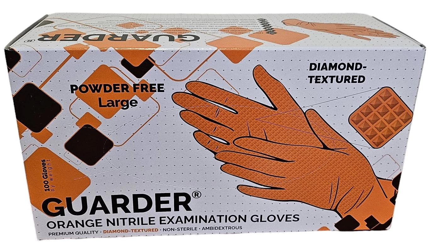 GUARDER Nitril Orange Diamond Prémium L 100db/doboz