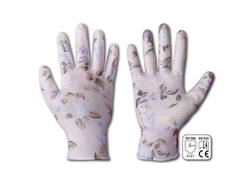 Nitrox Flowers női nitril védőkesztyű, 6-os méret 1 pár