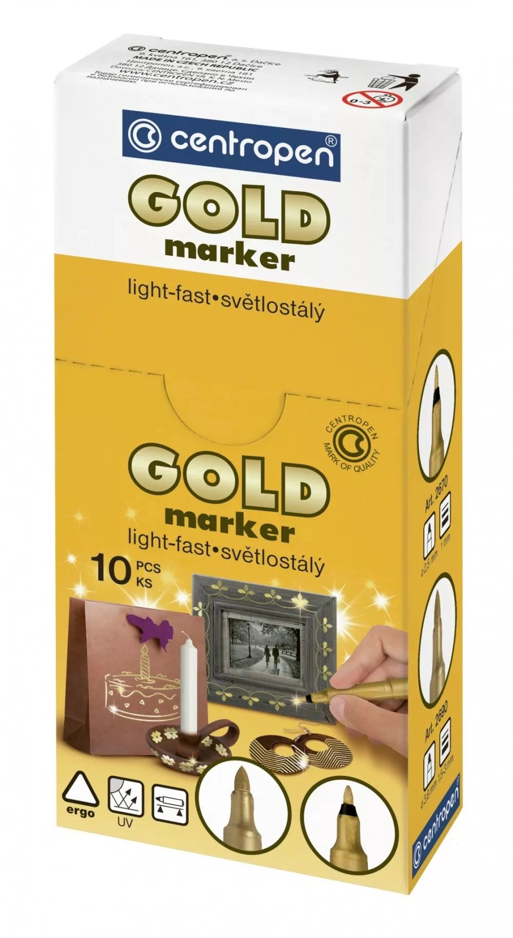 Centropen Gold Marker 1mm