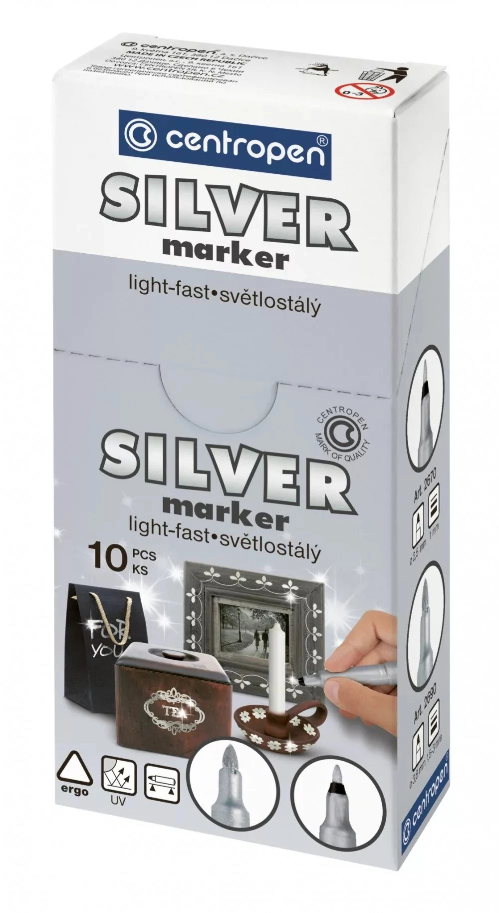 Centropen Silver Marker 1mm