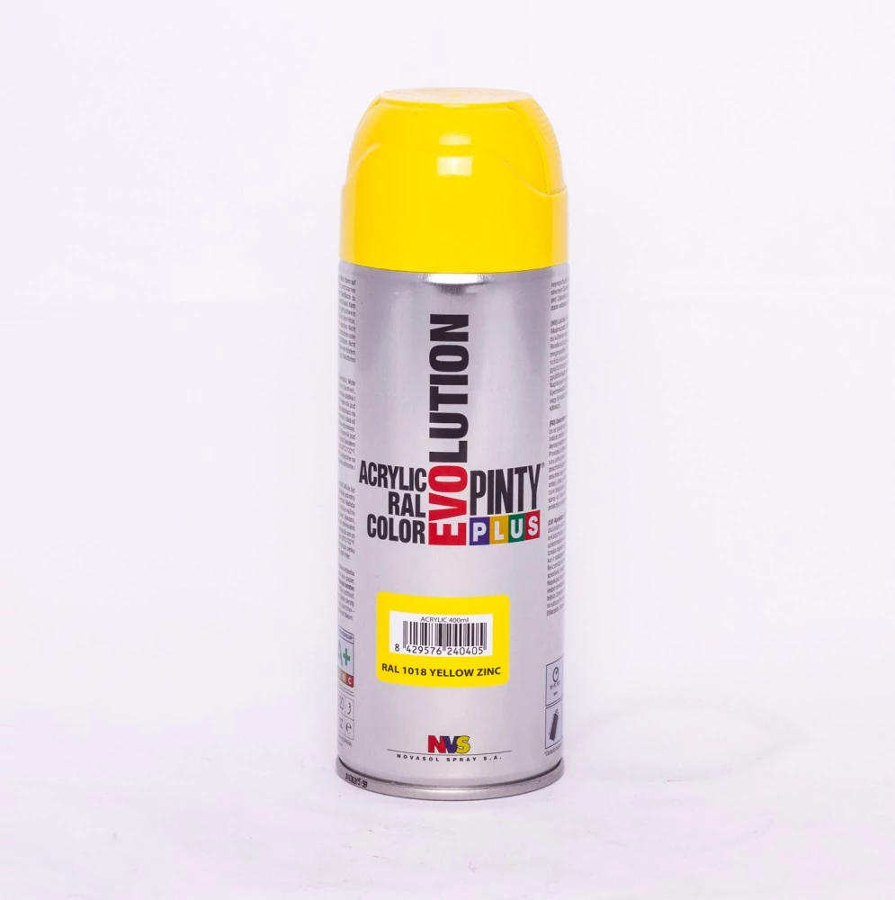 Pinty Plus  EVO akril RAL 1018 400ml Cinksárga (Zinc Yellow)