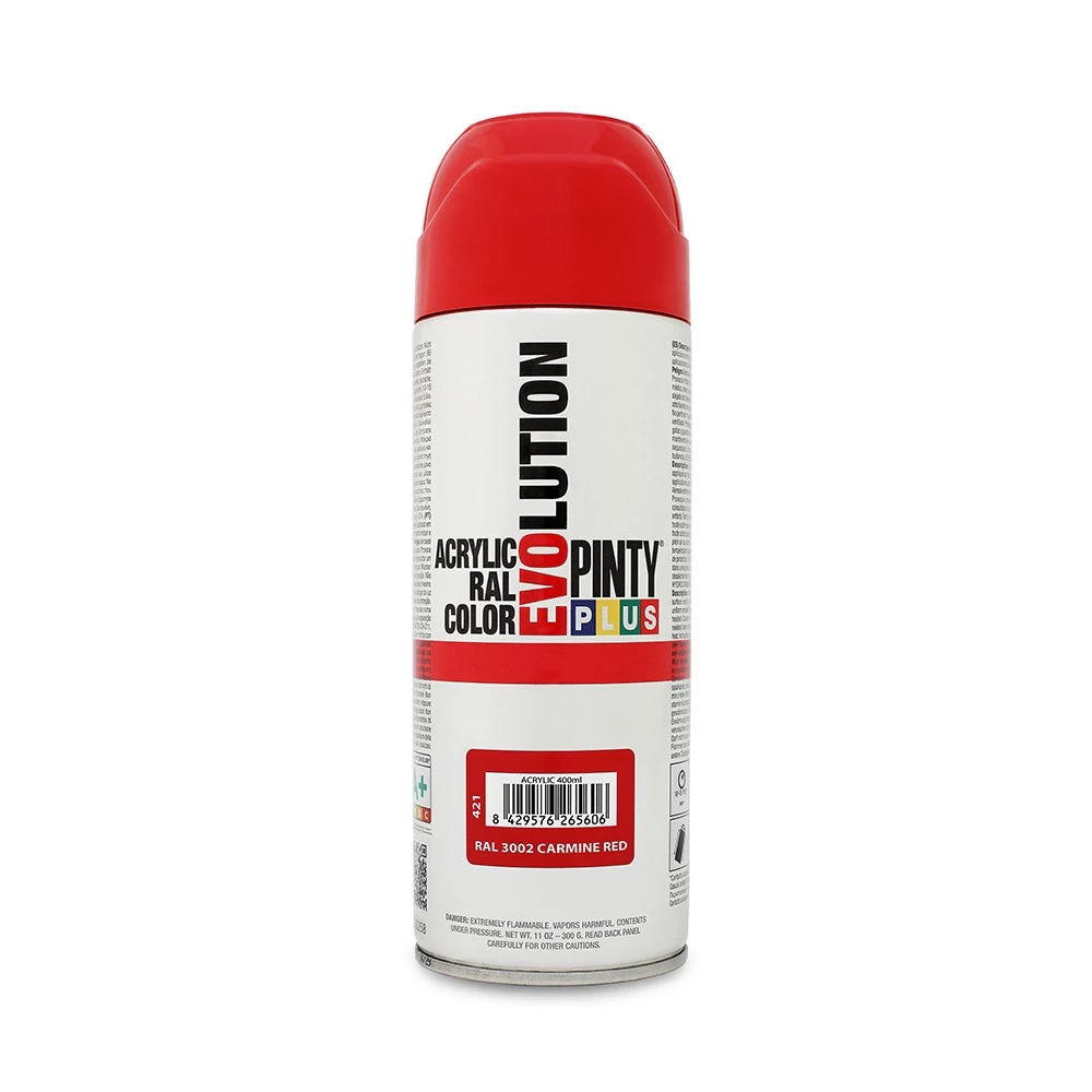 Pinty Plus  EVO akril RAL 3002 400ml Kárminpiros (Carmine red)