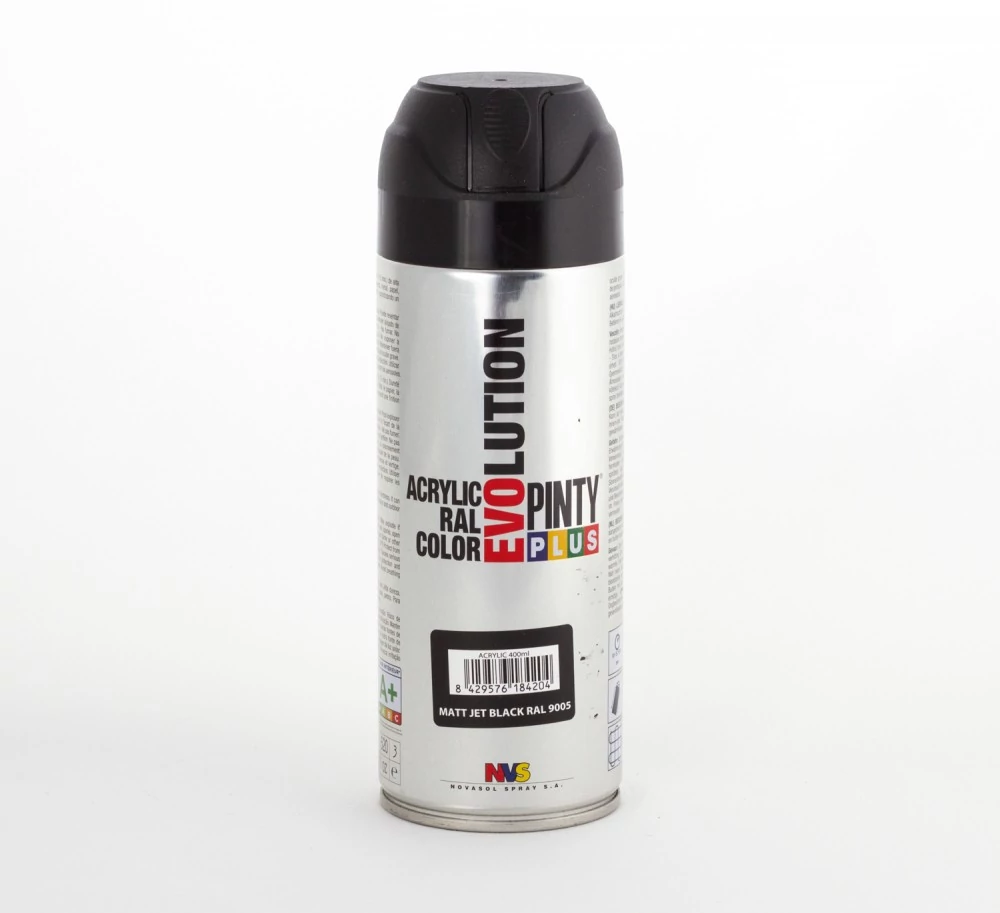 Pinty Plus  EVO akril RAL 9005 400ml Matt fekete