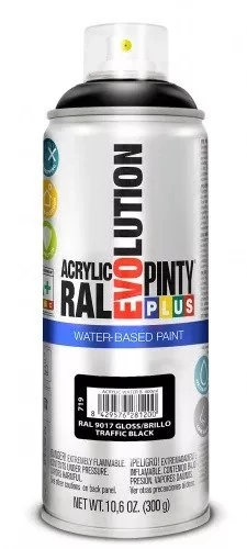 Pinty Plus EVO VIZES BÁZISÚ FÉNYES AKRIL RAL 9017 400ML(Traffic Black) NOV719