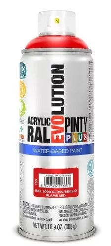 Pinty Plus EVO VIZES BÁZISÚ FÉNYES AKRIL RAL 3000 400ML(Flame red) NOV755