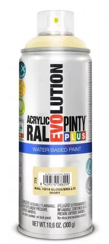 Pinty Plus EVO VIZES BÁZISÚ FÉNYES AKRIL RAL1014 400ML (Ivory)