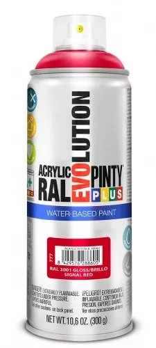 Pinty Plus EVO VIZES BÁZISÚ FÉNYES AKRIL RAL 3001 400ML(Signal red) NOV777