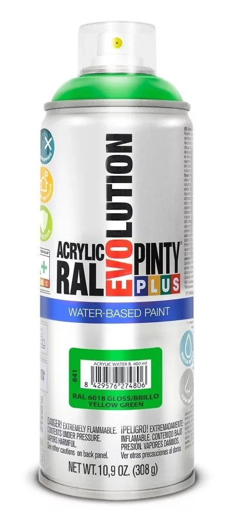 Pinty Plus EVO VIZES BÁZISÚ AKRIL RAL 6018 400ML(Yellow green) NOV841