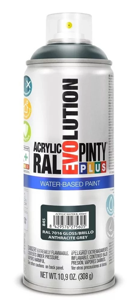 Pinty Plus EVO VIZES BÁZISÚ FÉNYES AKRIL RAL 7016 400ML(Antrachite grey) NOV845