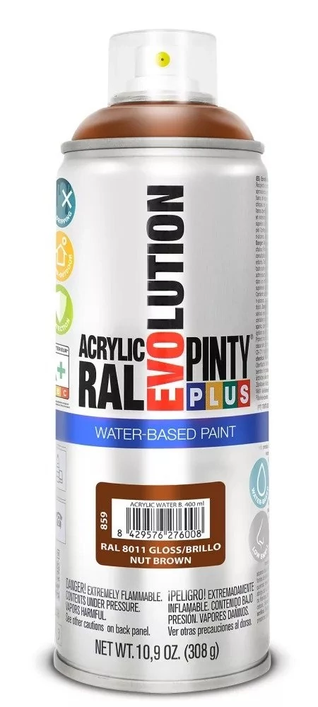 Pinty Plus EVO VIZES BÁZISÚ FÉNYES AKRIL RAL 8011 400ML(Nut brown)
