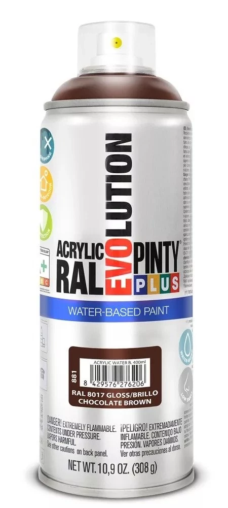 Pinty Plus EVO VIZES BÁZISÚ FÉNYES AKRIL RAL 8017 400ML(Chocolate brown) NOV881