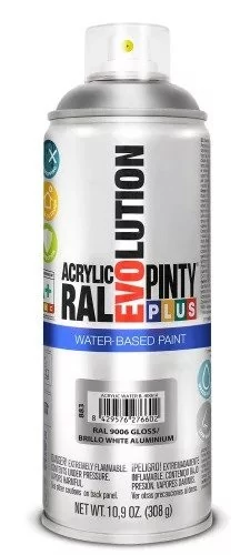 Pinty Plus EVO VIZES BÁZISÚ Fényes AKRIL RAL 9006 400ML(White aluminium) NOV883