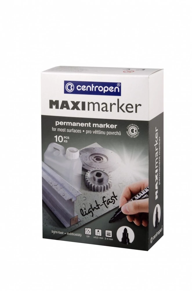 Centropen black permanente marker Maxi
