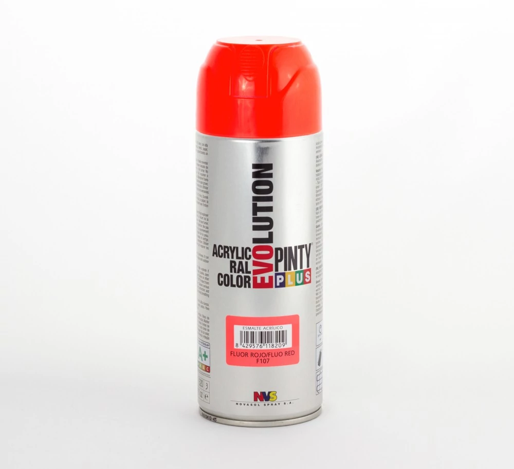 Pinty Plus EVO akril FLUOR. piros (rojo) F107 400ml