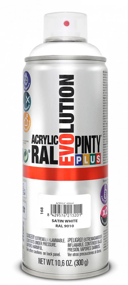 Pinty Plus EVO akril RAL 9010 SelyemFényű 400ml(Satin White)