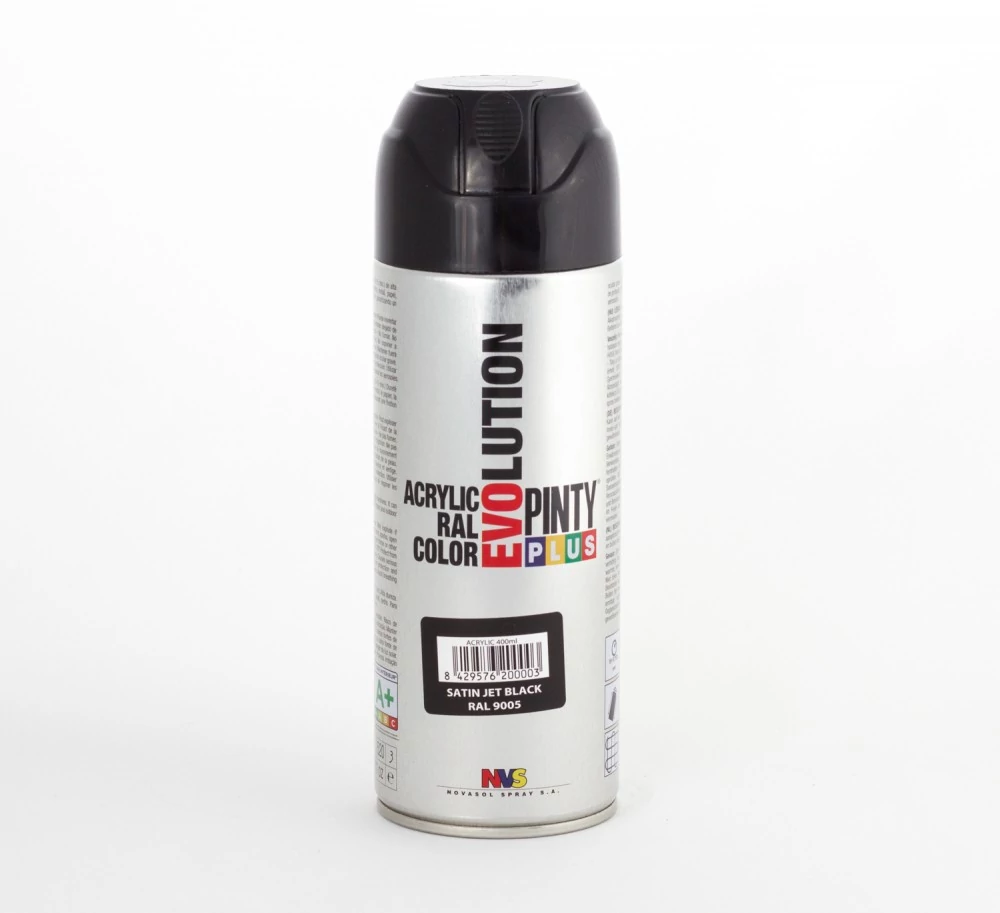 Pinty EVO akril RAL 9005 Selyem fényű fekete 400ml