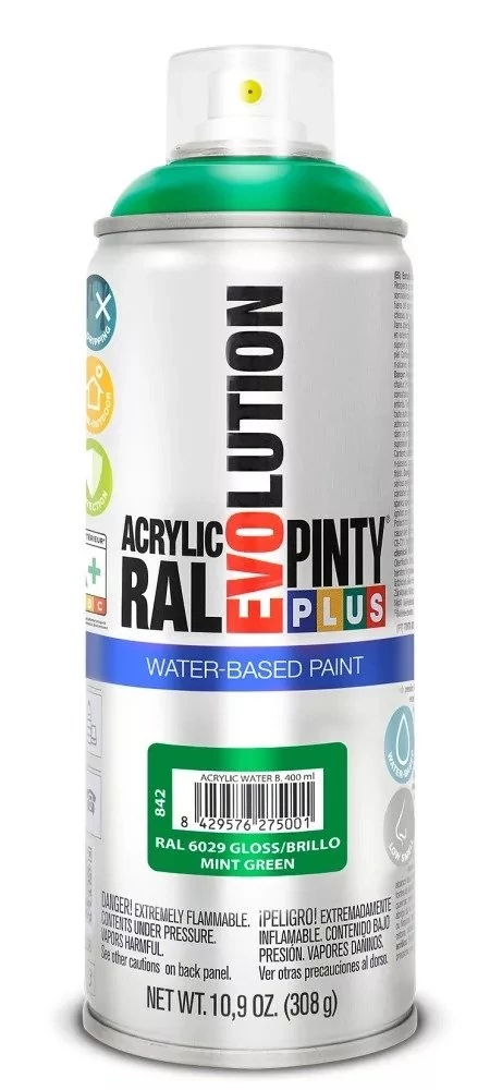 Pinty Plus EVO VIZES BÁZISÚ FÉNYES AKRIL RAL 6029 400ML(Mint green)