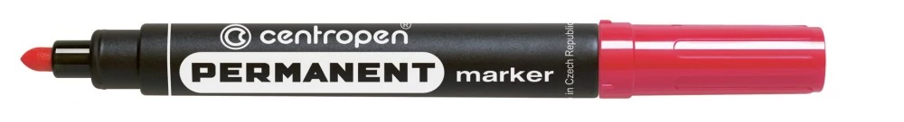 Centropen alkoholos marker kerek piros
