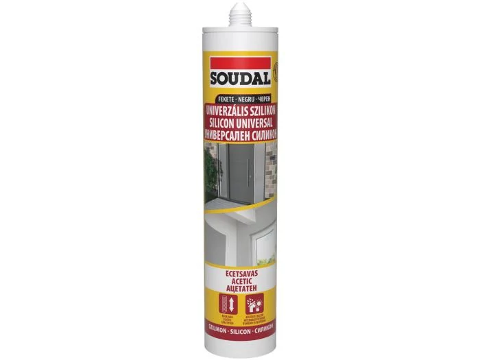 Soudal Univerzális szilikon fekete 280ml