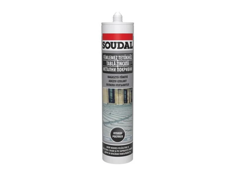 Soudal Tetőlemez tömitő - Colozinc szürke 290 ml