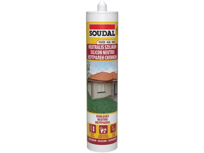 Soudal Neutrális szilikon fehér 280ml