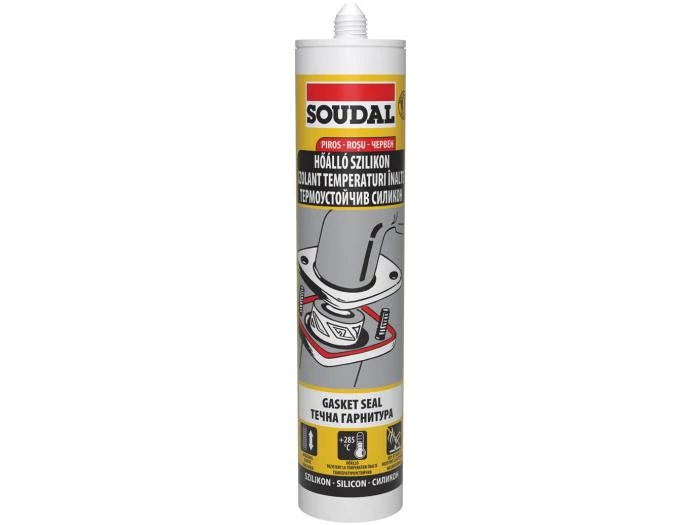 Soudal Gasket hőálló piros tömítő 280 ml