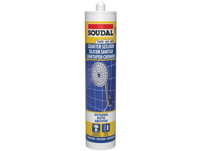Soudal Szaniter ecetsavas szilikon fehér 280ml