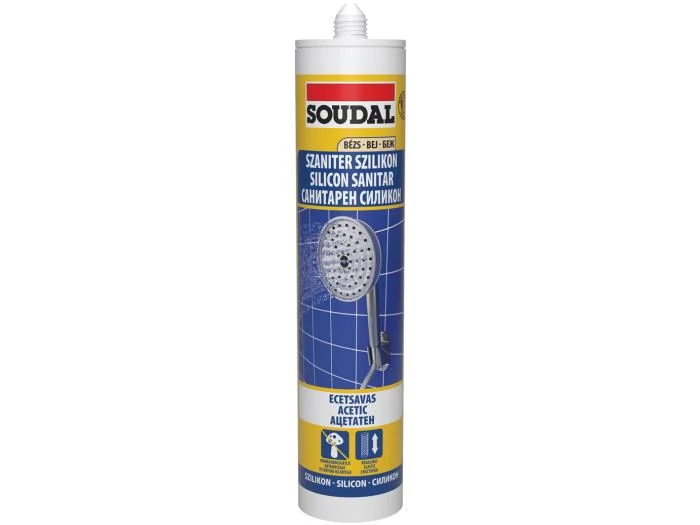 Soudal Szaniter ecetsavas szilikon bézs 280ml
