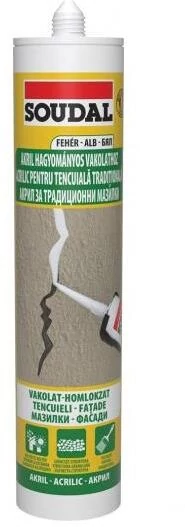 Soudal Akryl Vakolatjavító  /280ml - Struktúrál