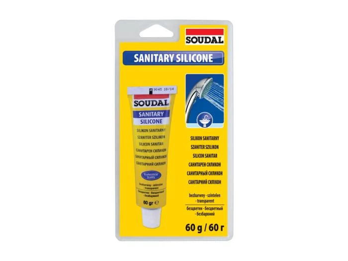 SOUDAL Szaniter szilikon transzparens	bliszter 60g