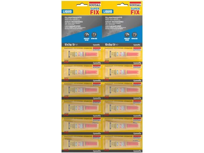 Soudal Super Fix Folyékony Pillanatragasztó 3g