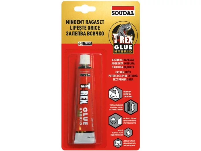 Soudal T-Rex Hybrid szerelőragasztó 25ml
